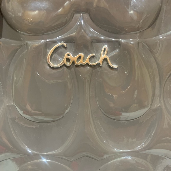 Coach Dark gray Gallery Embossed Patent Leather Tote - Picture 6 of 9